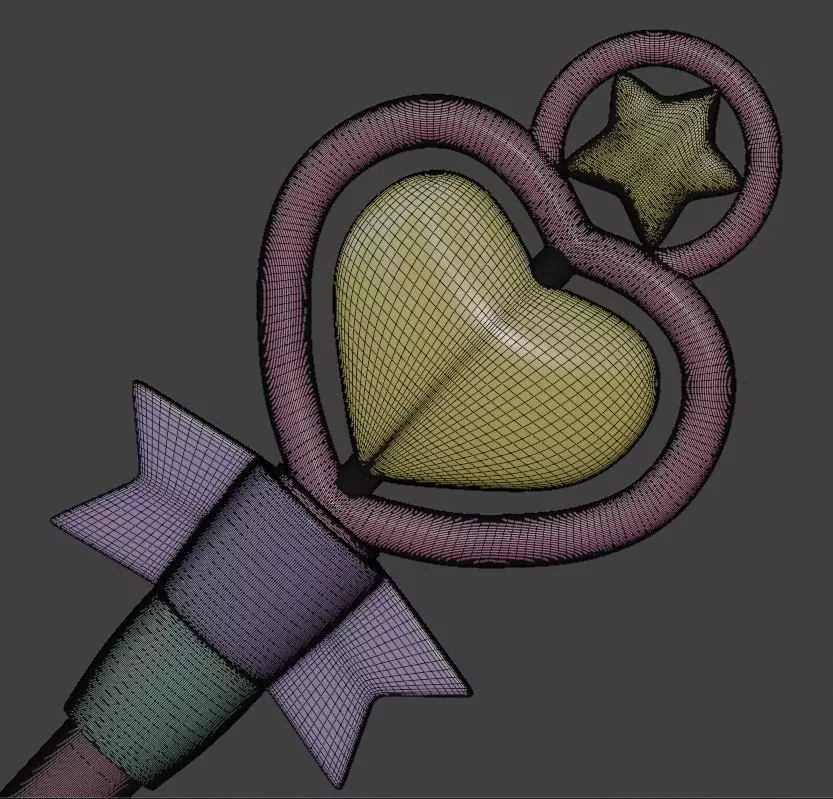 Creamy Mami magical wand 3D print model_9