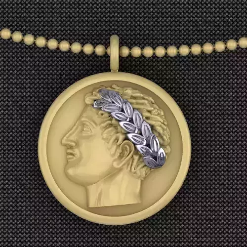 Alexander the Great pendant 3D print model