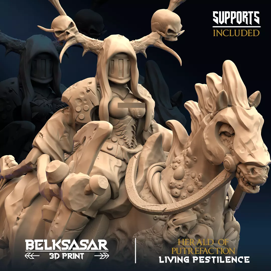 Herald of Putrefaction Nude 3D print model_1