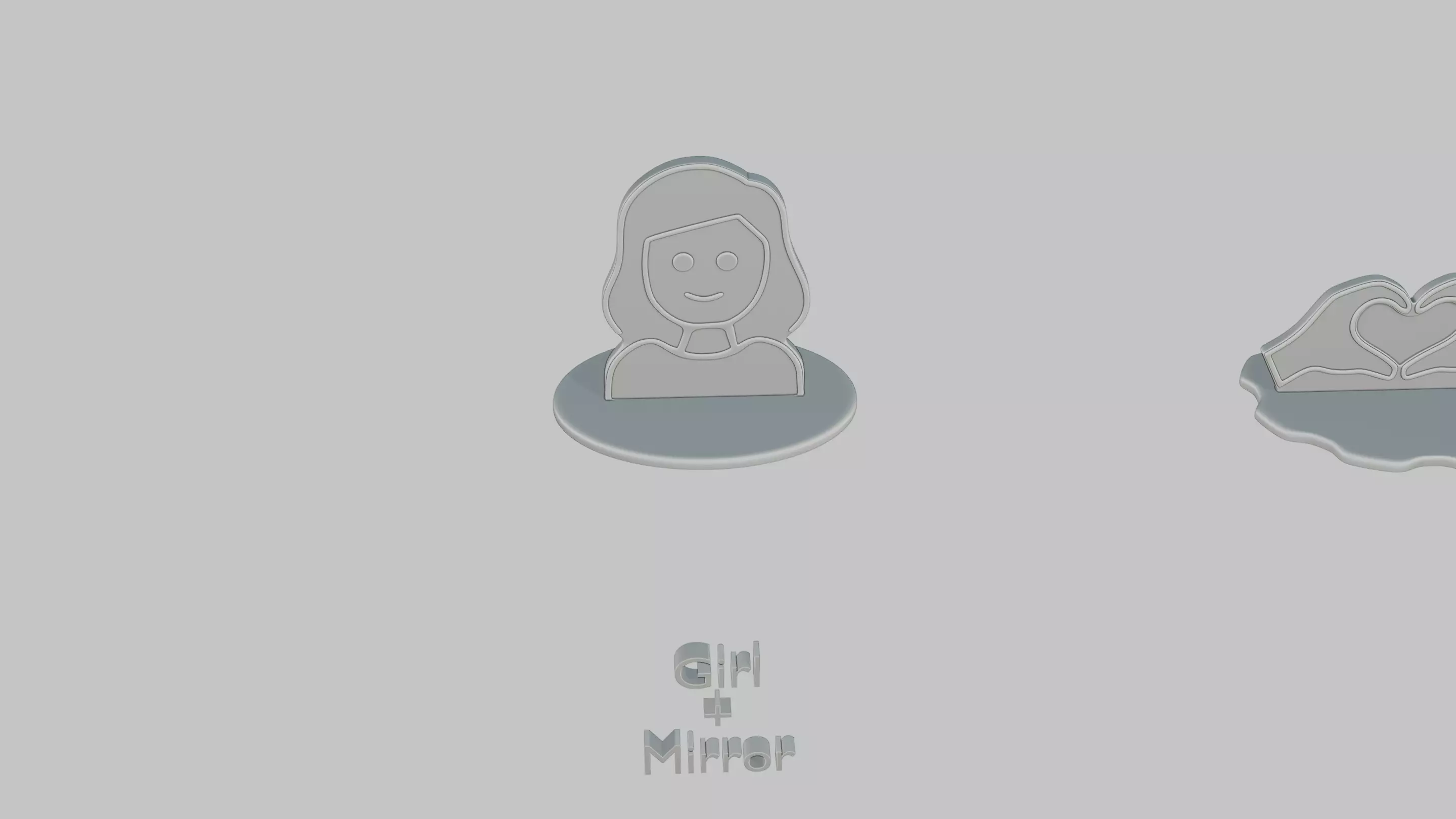 International Womens Day Mini Pack Emoji Statues 3D print model_1