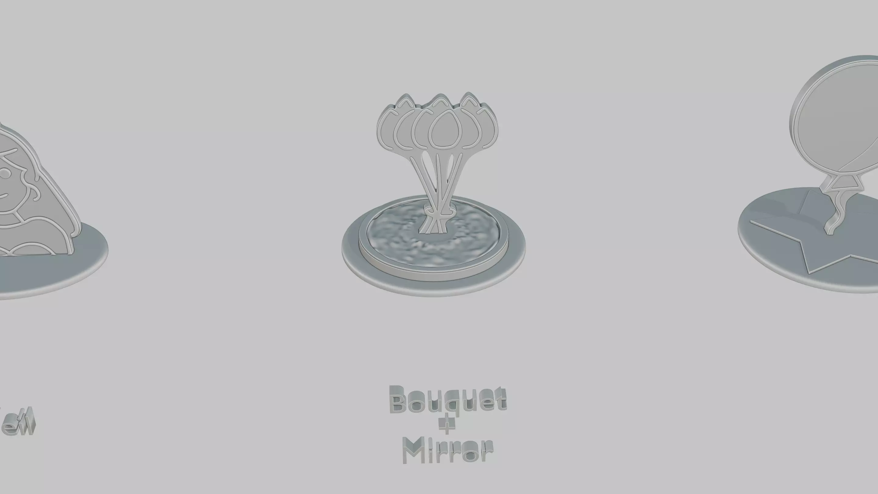 International Womens Day Mini Pack Emoji Statues 3D print model_5