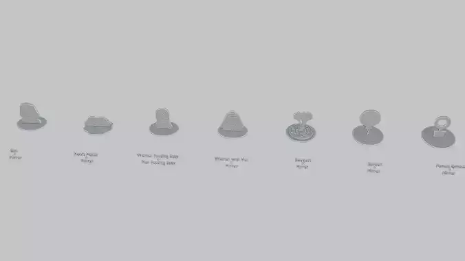 International Womens Day Mini Pack Emoji Statues 3D print model