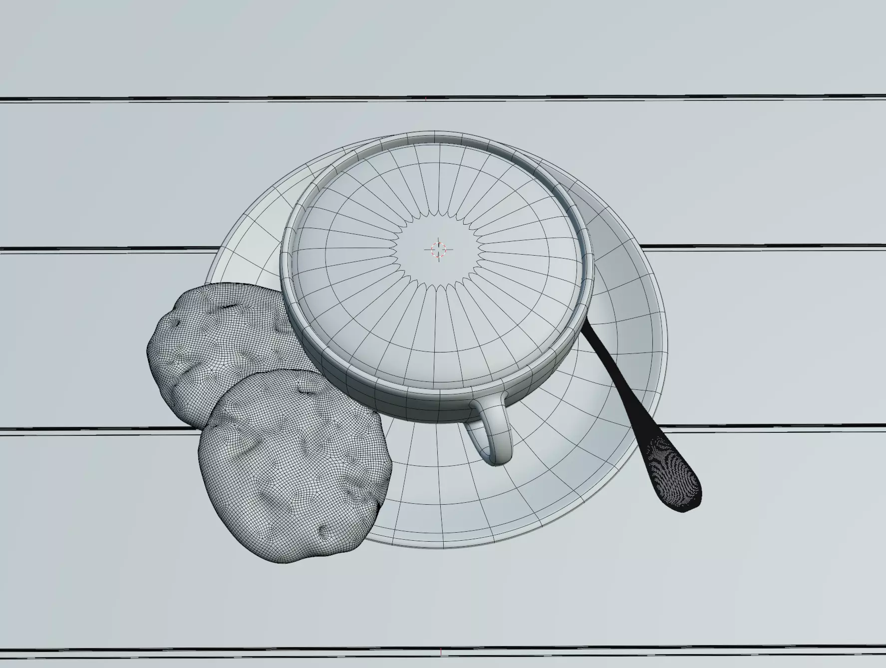 Blender Coffee Cup Realistic Render 3D model_4