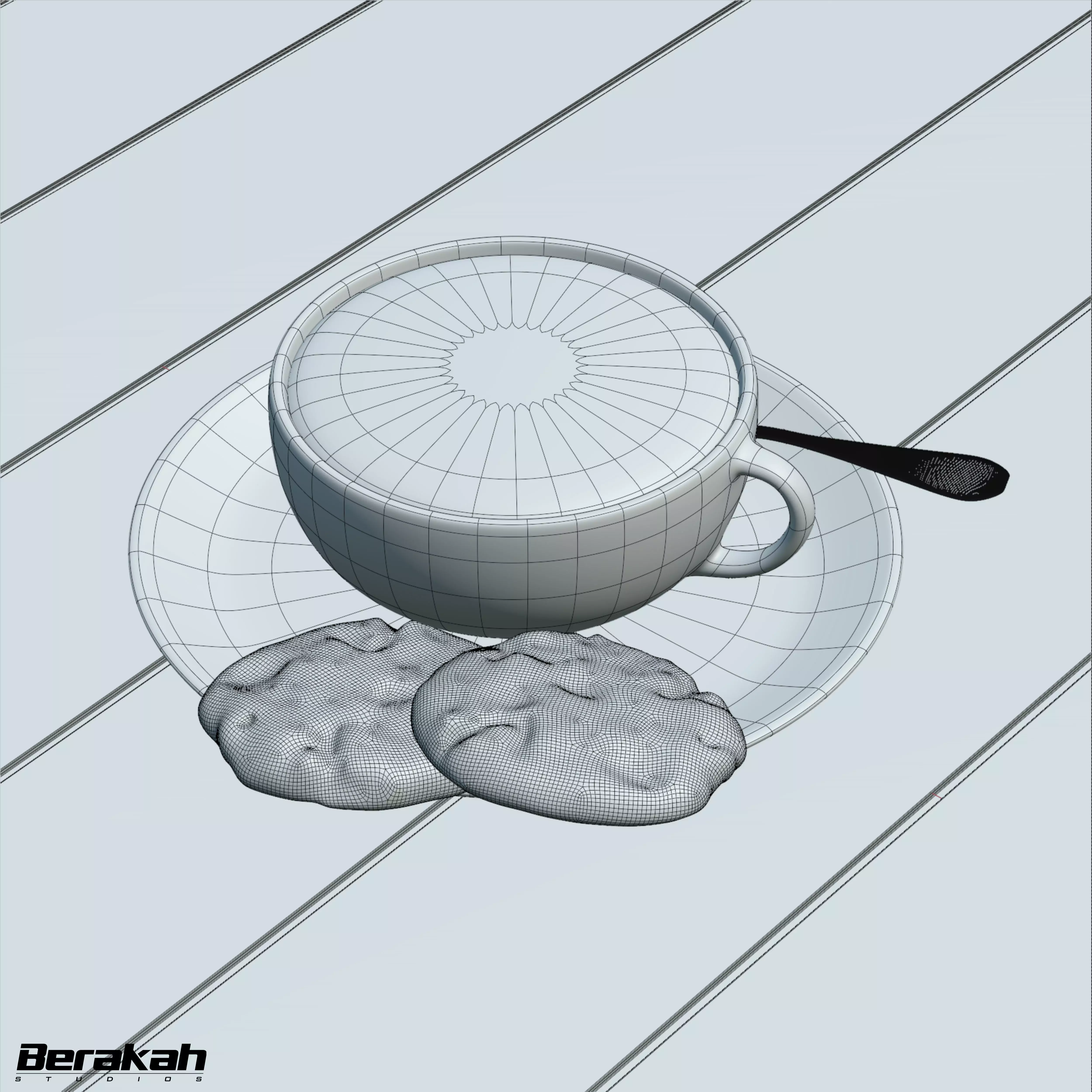 Blender Coffee Cup Realistic Render 3D model_2