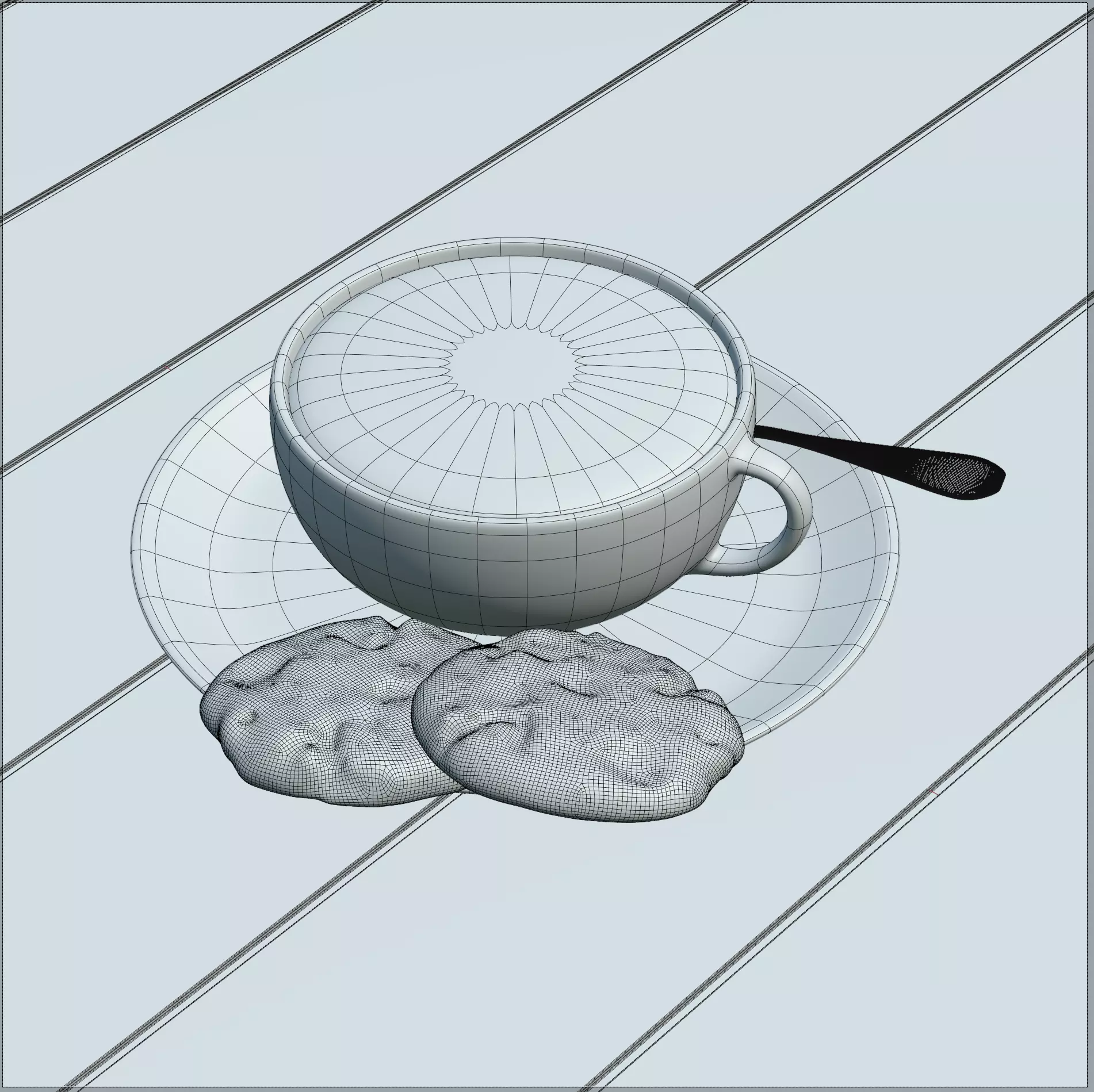 Blender Coffee Cup Realistic Render 3D model_1