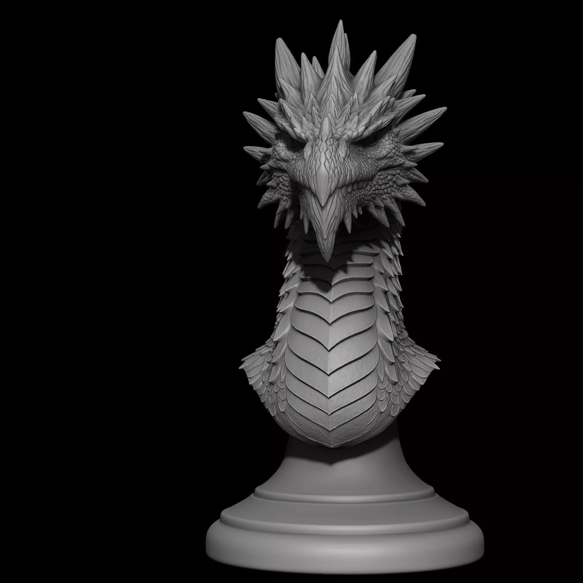 the Black from Tolkiens legendarium bust 3D print model_2