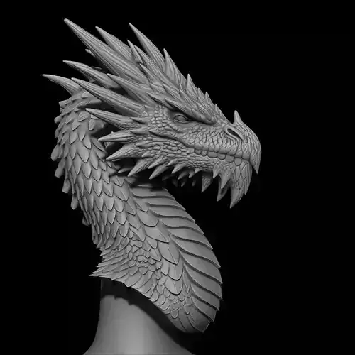 the Black from Tolkiens legendarium bust 3D print model