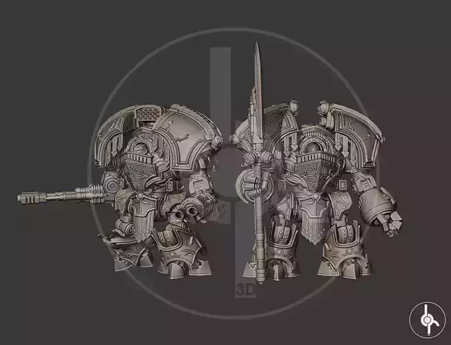 Golden Heavy Robot Cronus