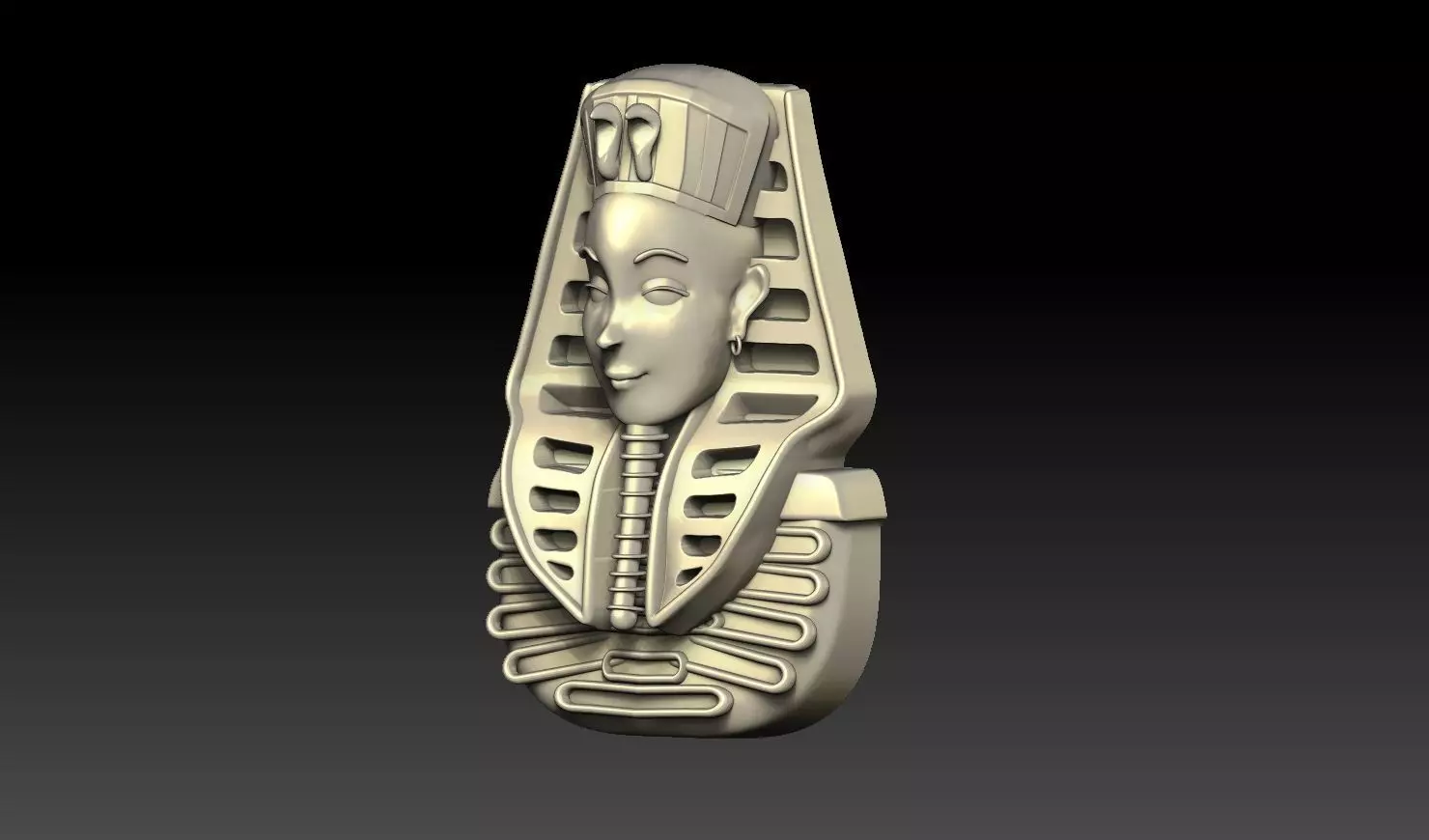 Egyptian King Tut STL File 3D print model_4