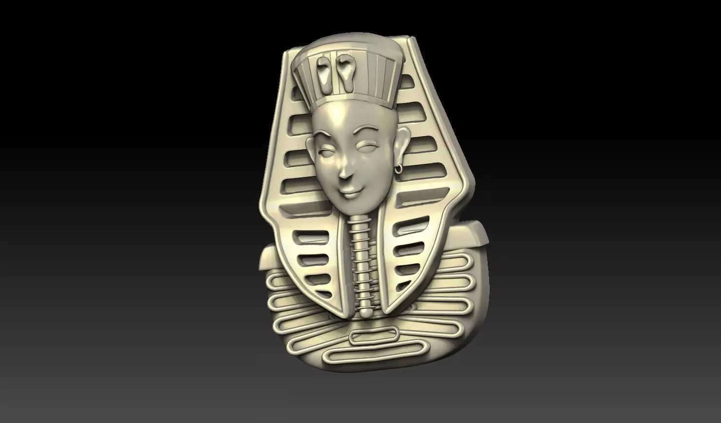 Egyptian King Tut STL File 3D print model_2