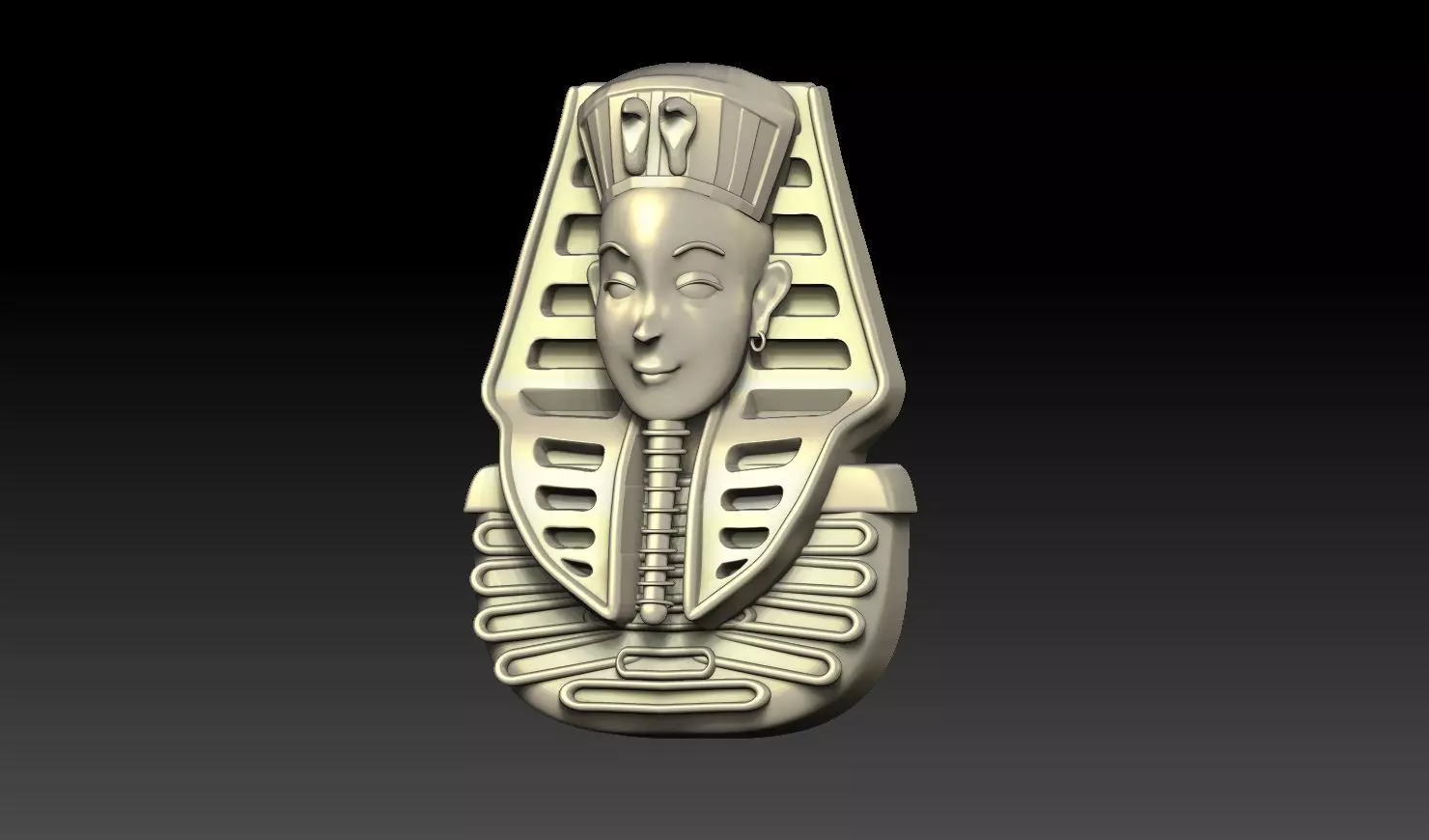 Egyptian King Tut STL File 3D print model_3