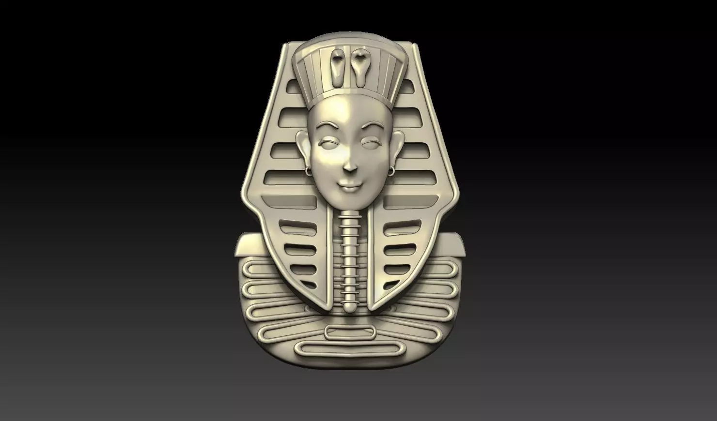 Egyptian King Tut STL File 3D print model_1