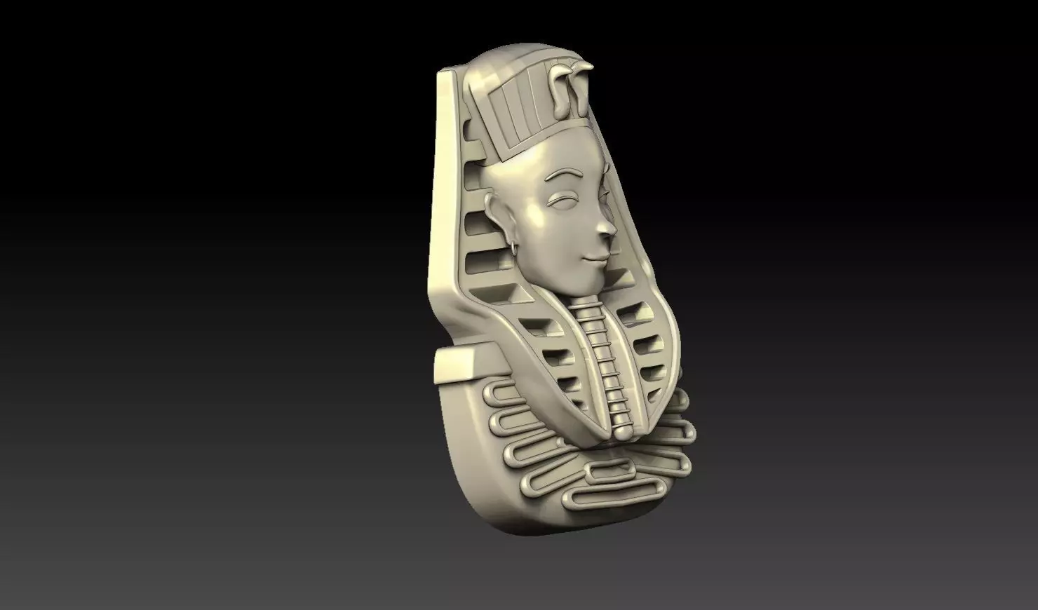 Egyptian King Tut STL File 3D print model_9