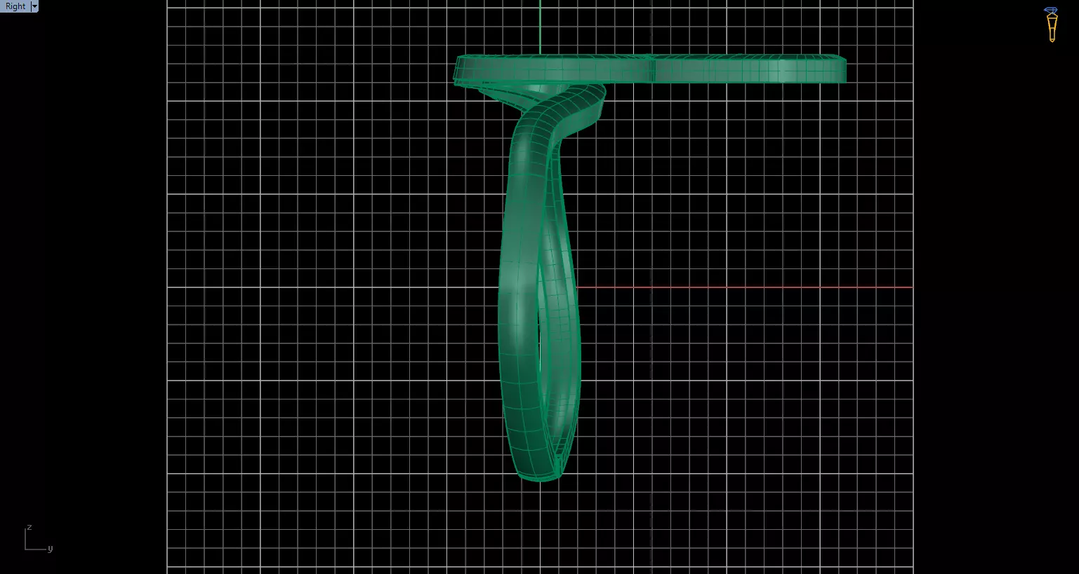 Minimal Abstract Ring 05 3D print model_2