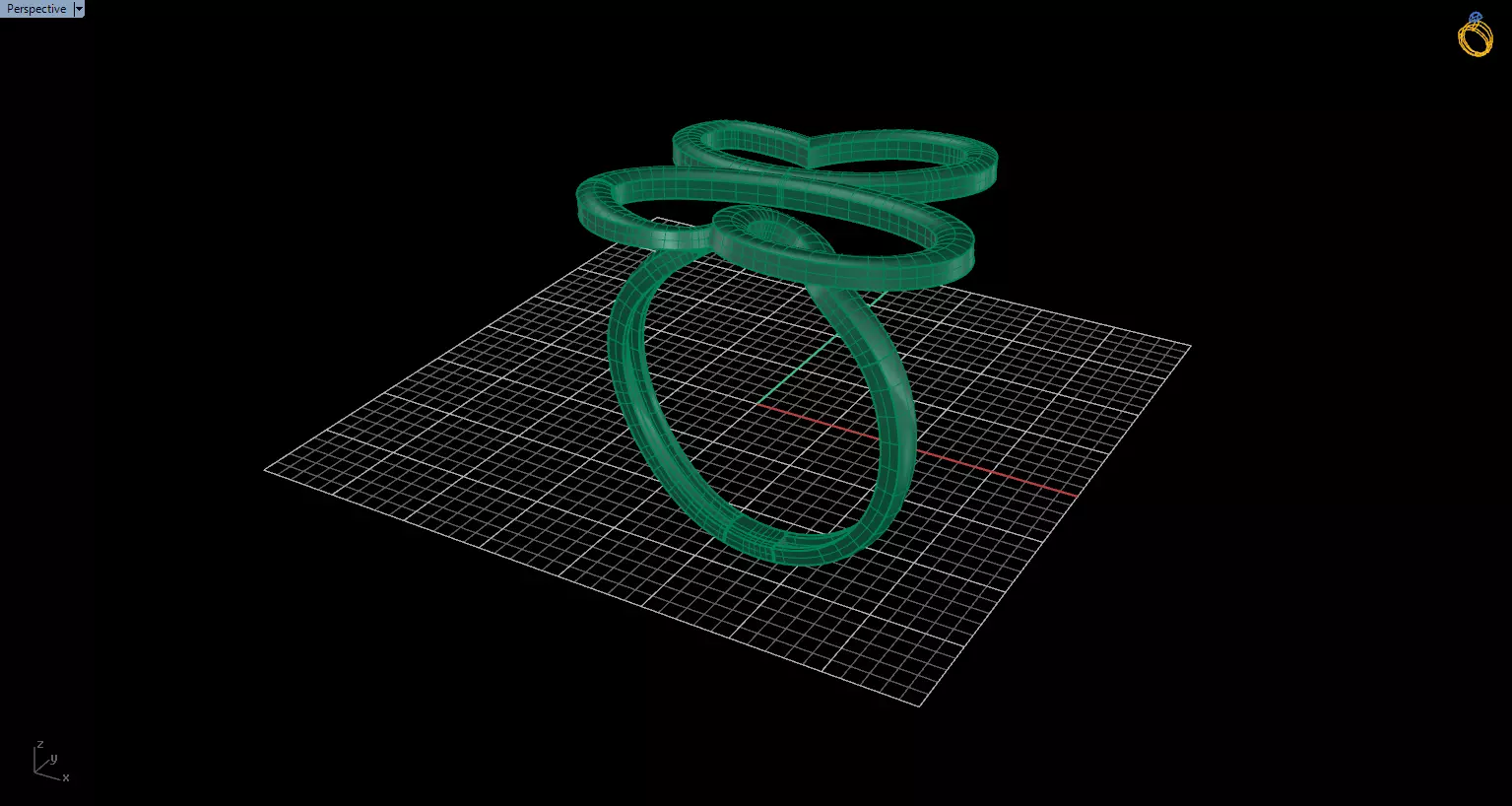 Minimal Abstract Ring 05 3D print model_3