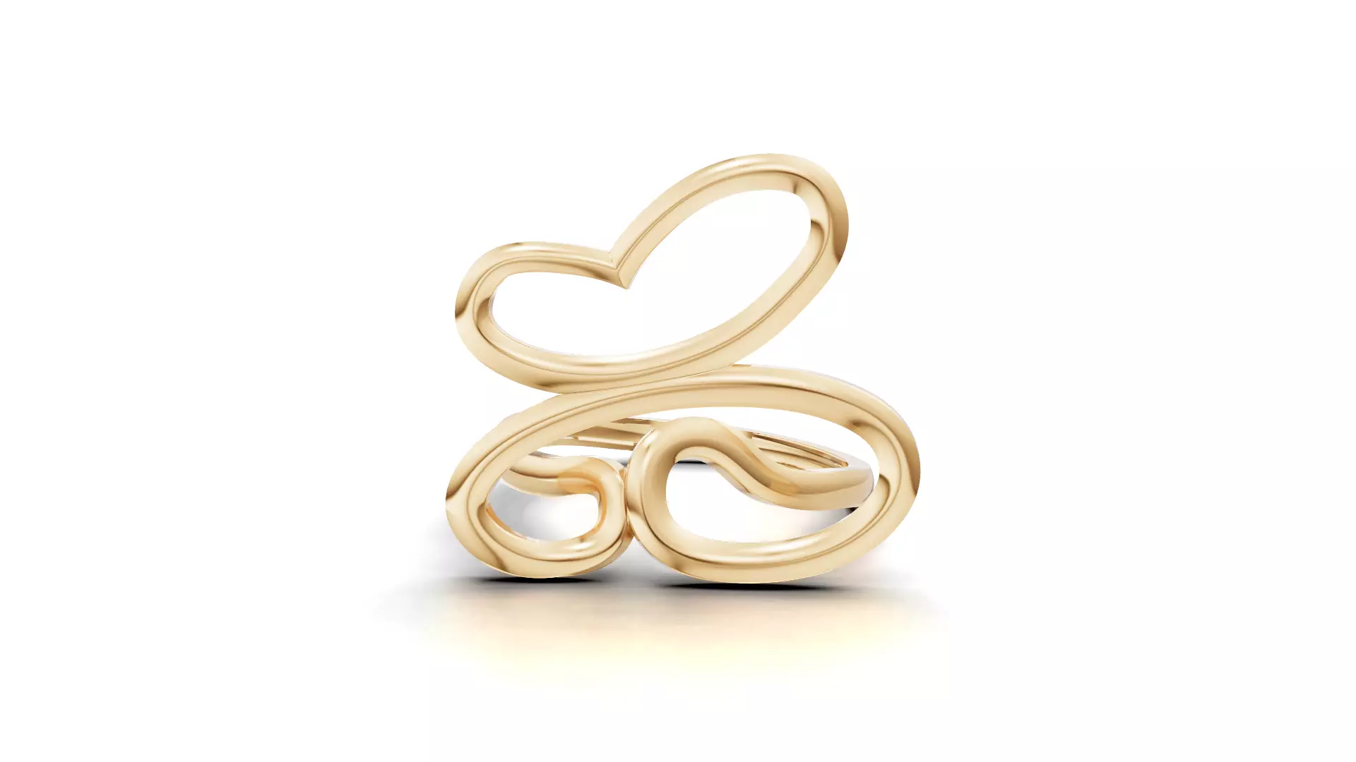 Minimal Abstract Ring 05 3D print model_0