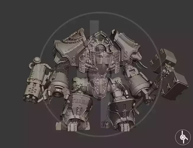 Grey Heavy Robot Cronus