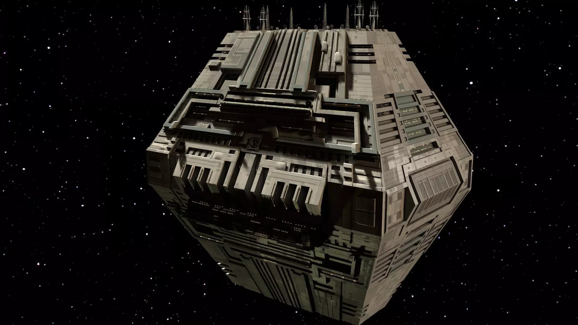 Space Station Port 3D model_2