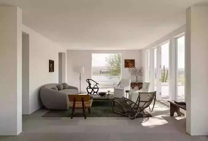 Living Room 3D model 3D model