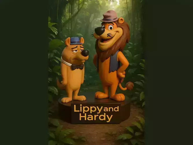 LIPPY and HARDY 3D print model