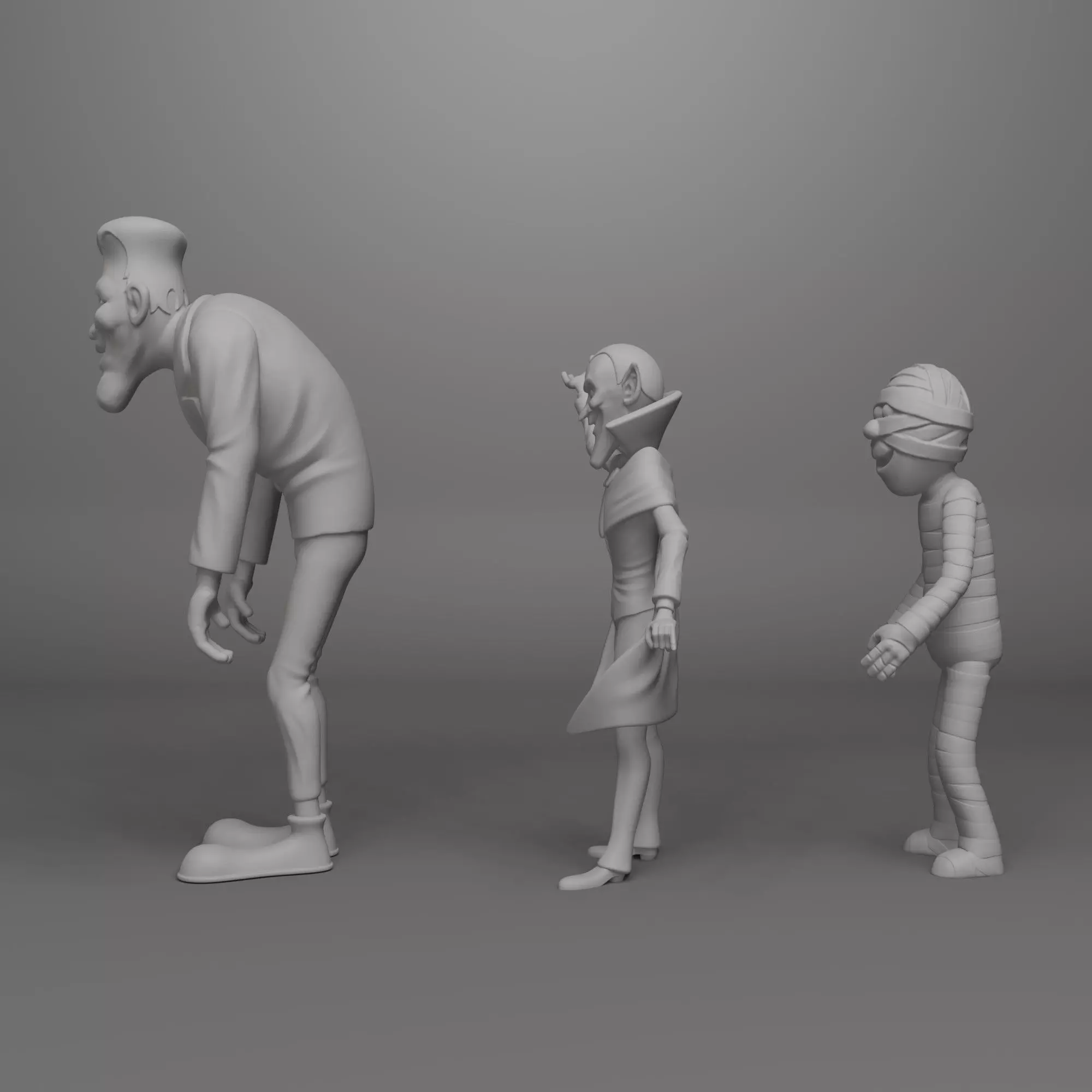 Groovie Goolies Characters 3D Print Model Set 3D print model_3