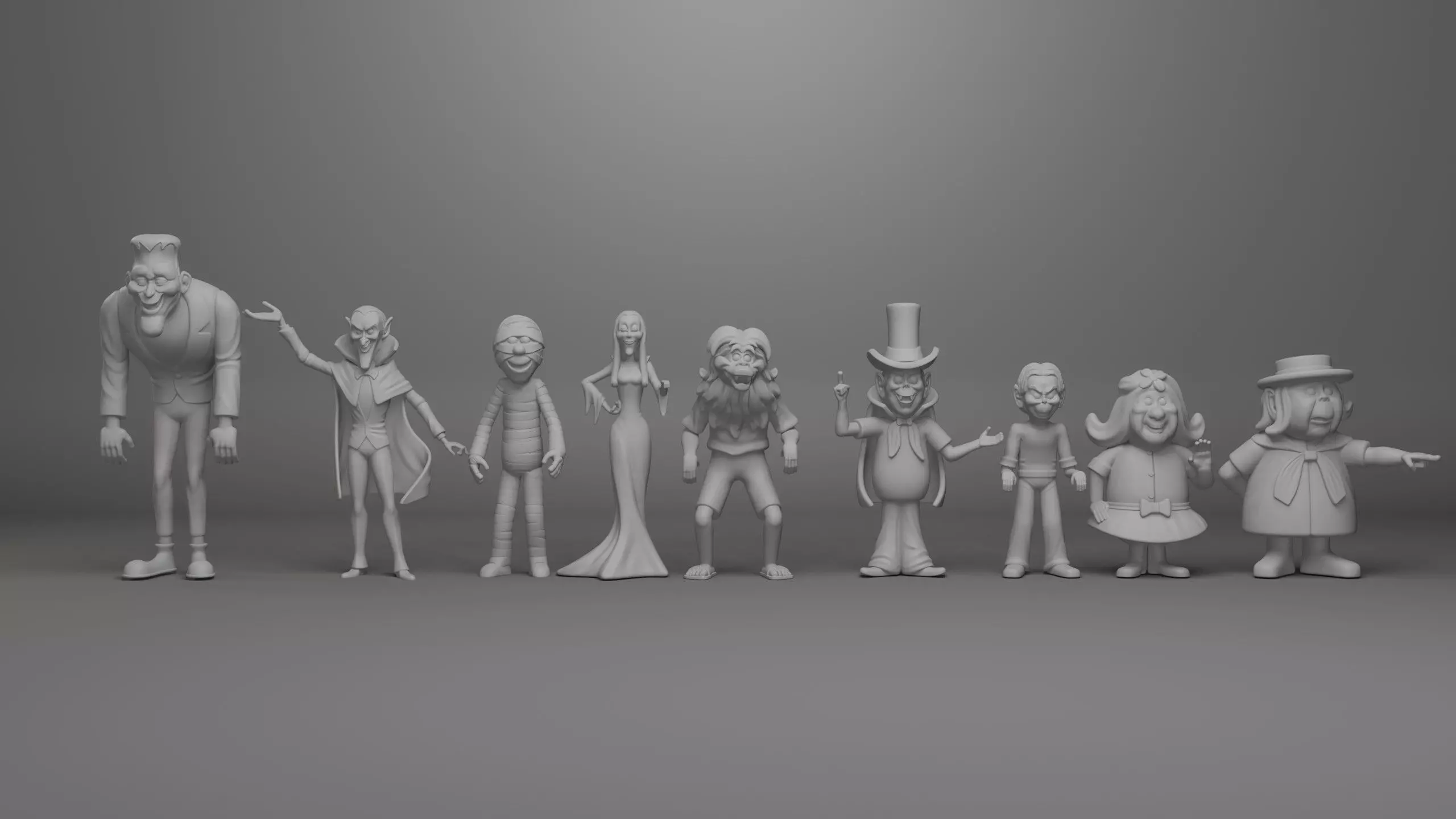 Groovie Goolies Characters 3D Print Model Set 3D print model_0