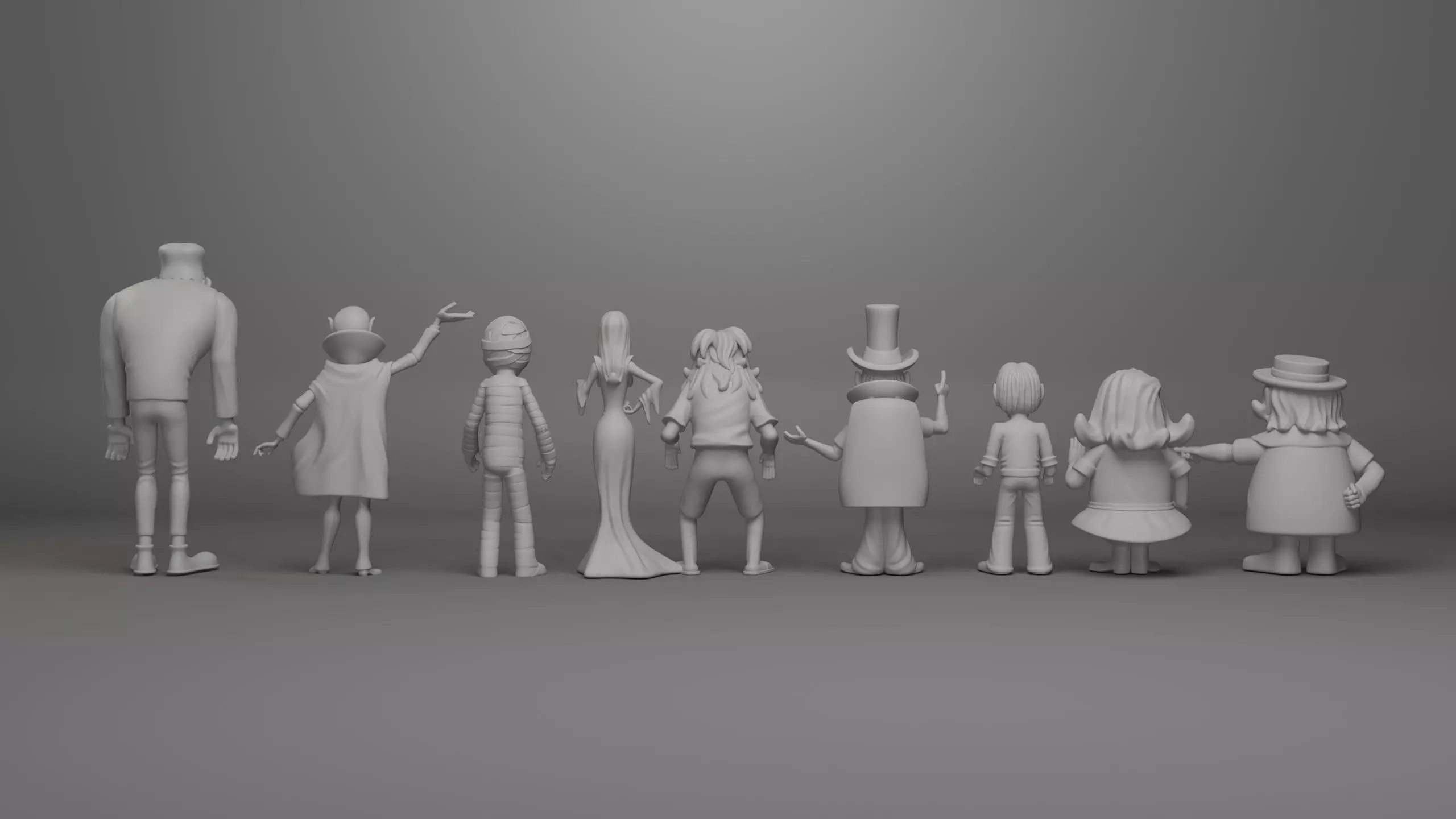 Groovie Goolies Characters 3D Print Model Set 3D print model_1