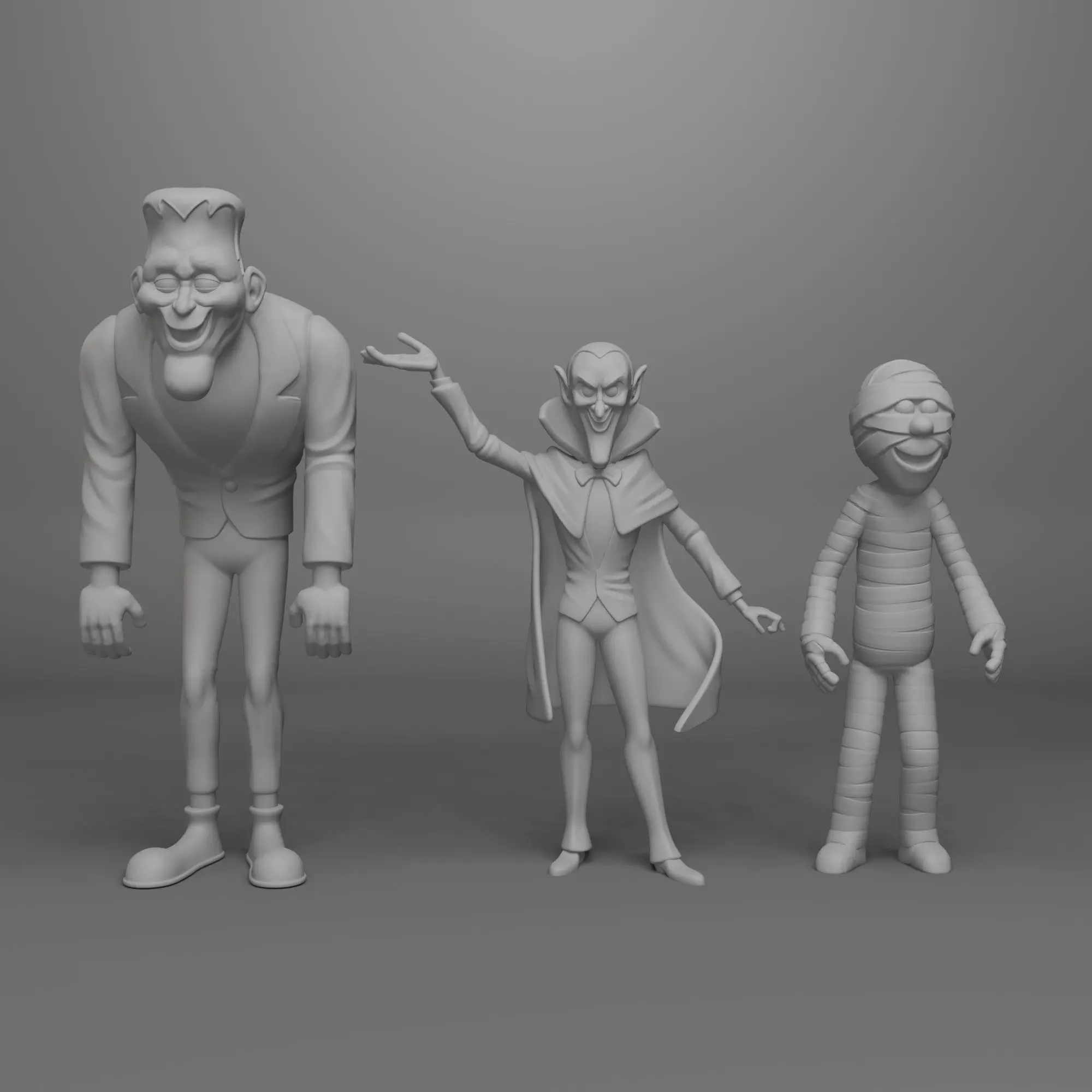 Groovie Goolies Characters 3D Print Model Set 3D print model_2