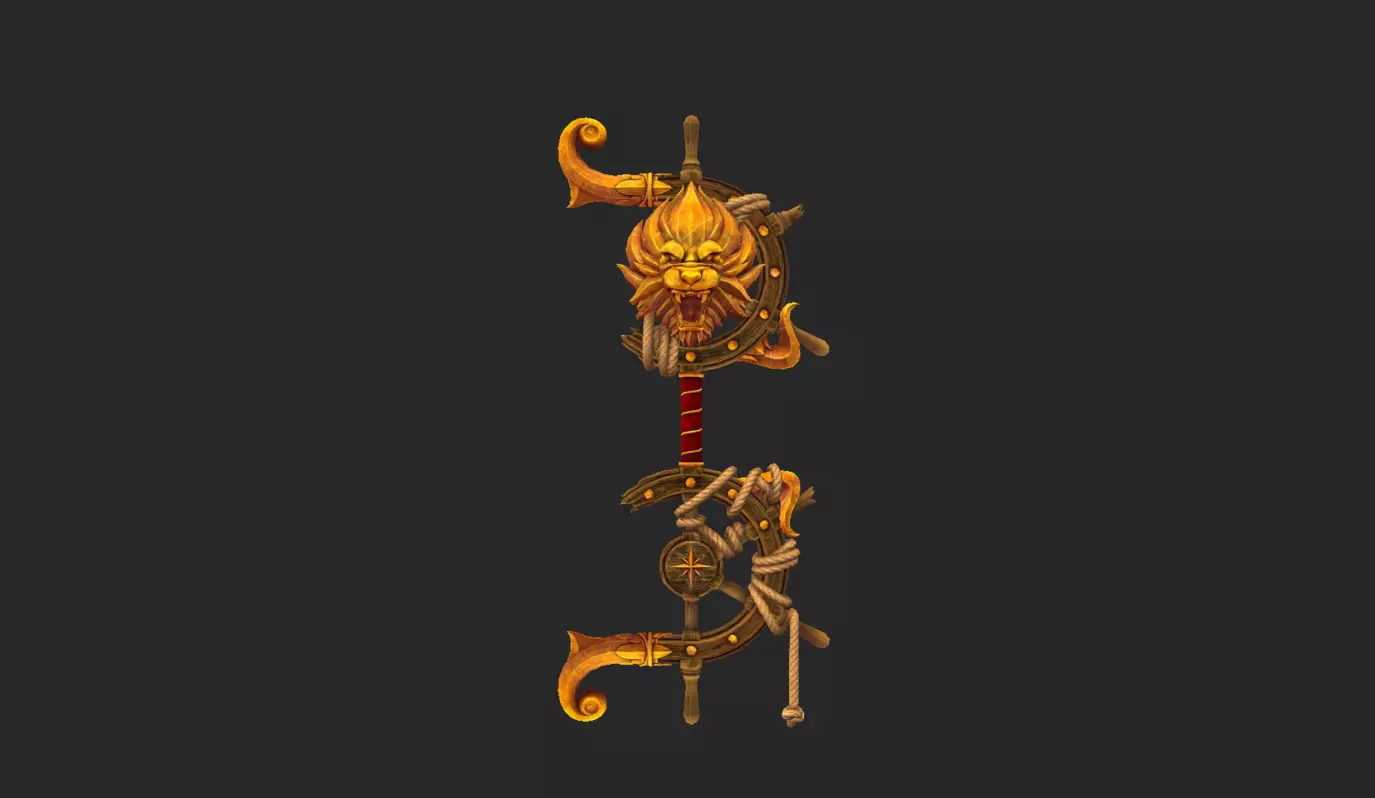 Lions Champion Weapons Low-poly 3D model_12