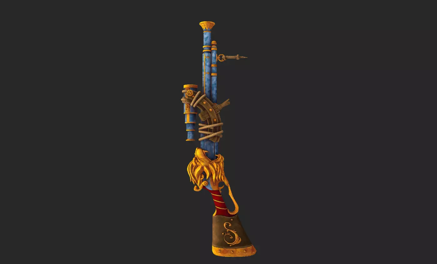 Lions Champion Weapons Low-poly 3D model_9