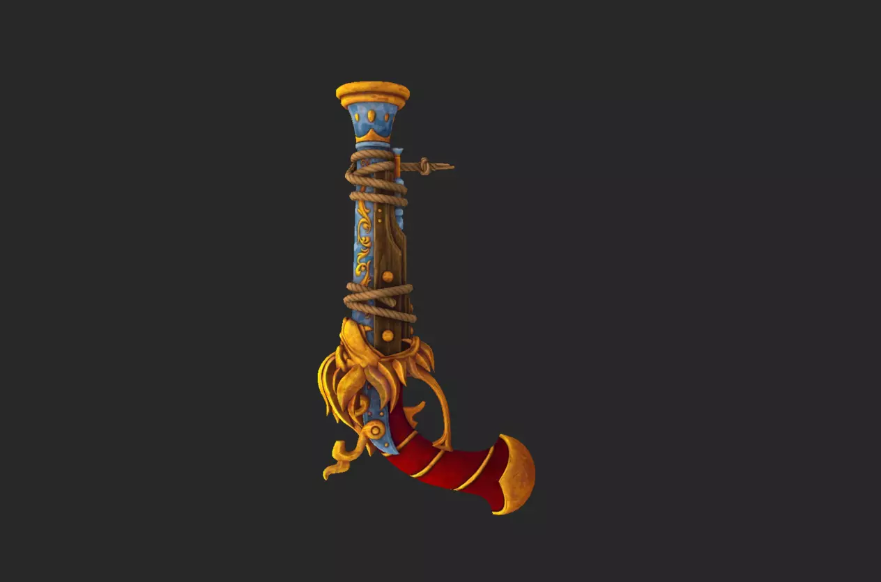 Lions Champion Weapons Low-poly 3D model_8