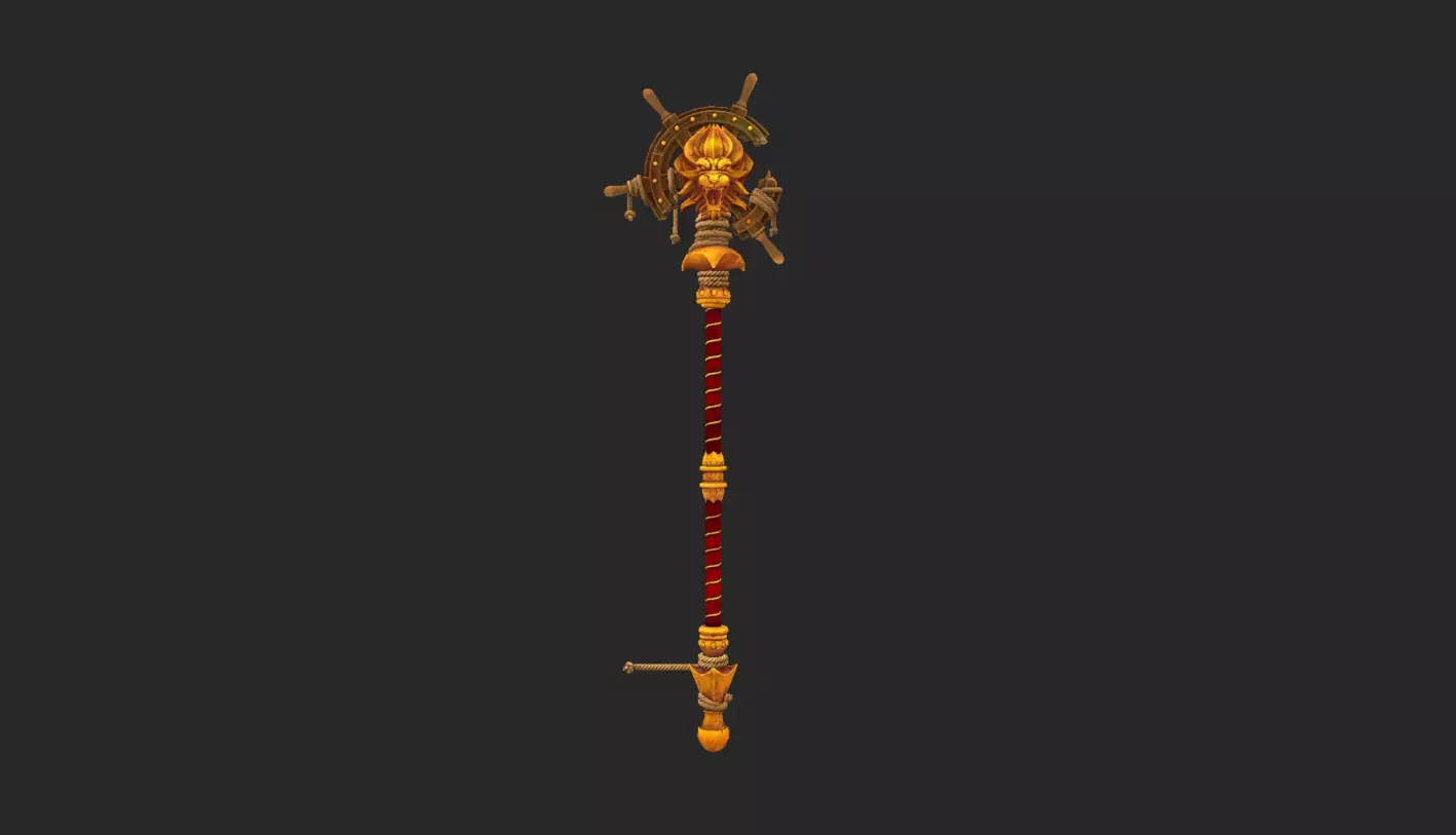 Lions Champion Weapons Low-poly 3D model_13