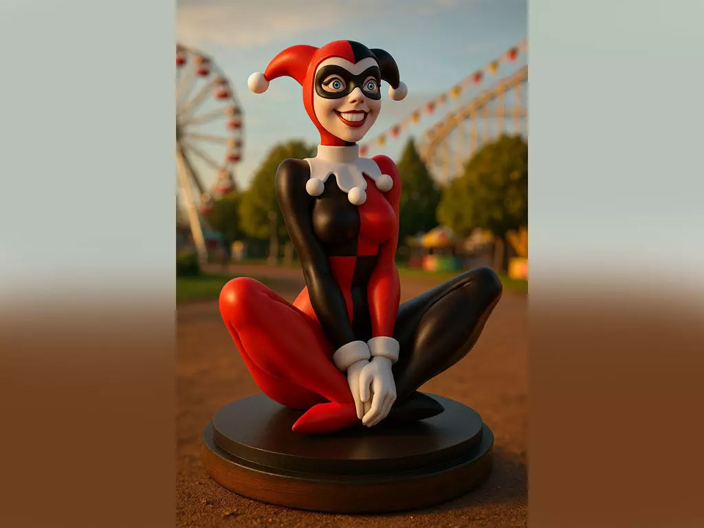 Harley Quinn 3D print model_0