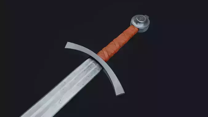 Medieval crusader sword