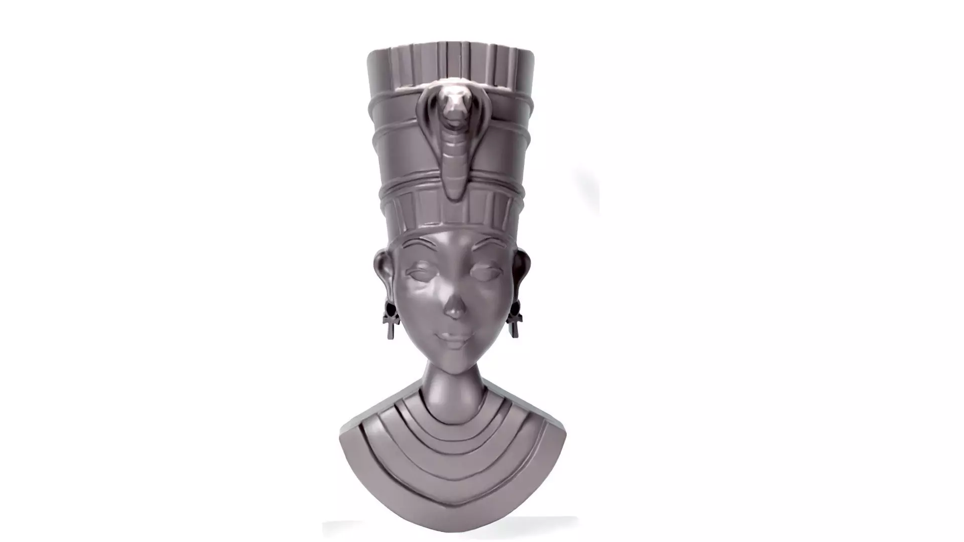 Queen Nefertiti Head Pendant Egyptian STL for 3D Printing 3D print model