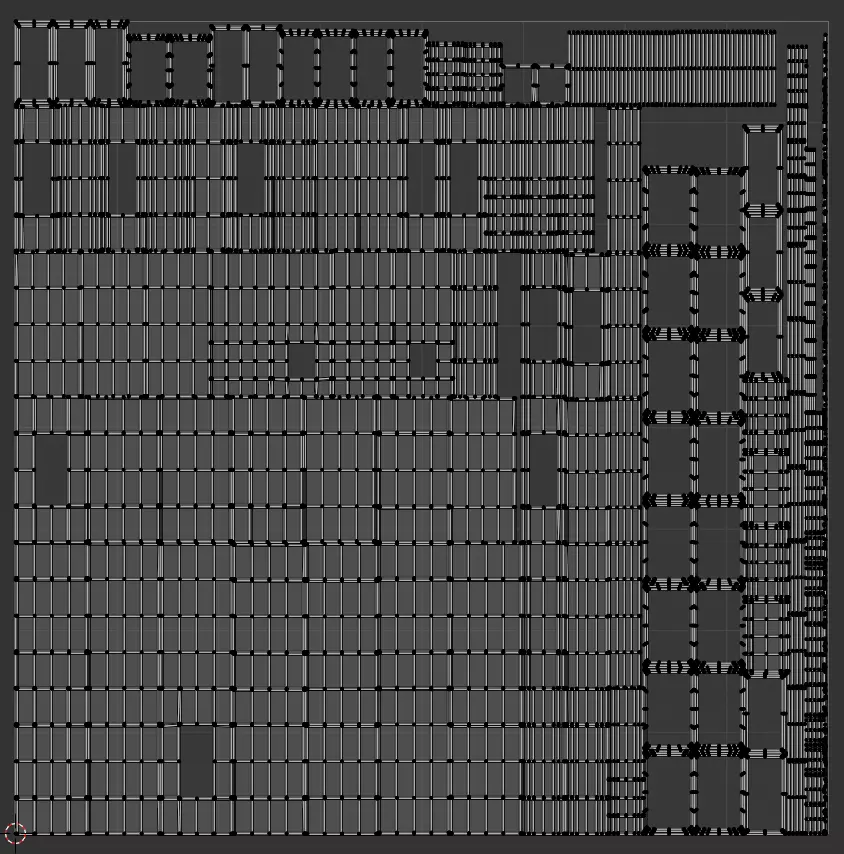 Modular Industrial Air Duct System Low-poly 3D model_10