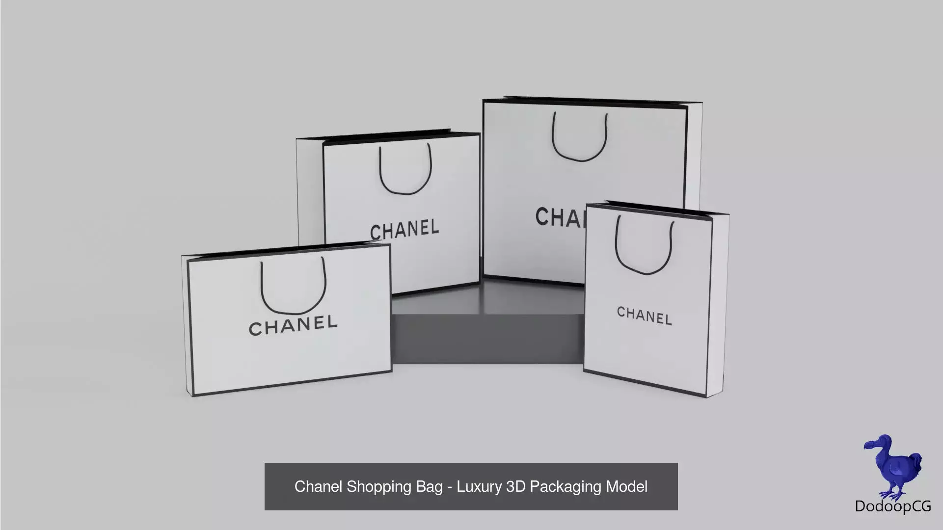 Luxury Shopping Bag Collection - 3D Brand Packaging Pack - Vol 1 _3