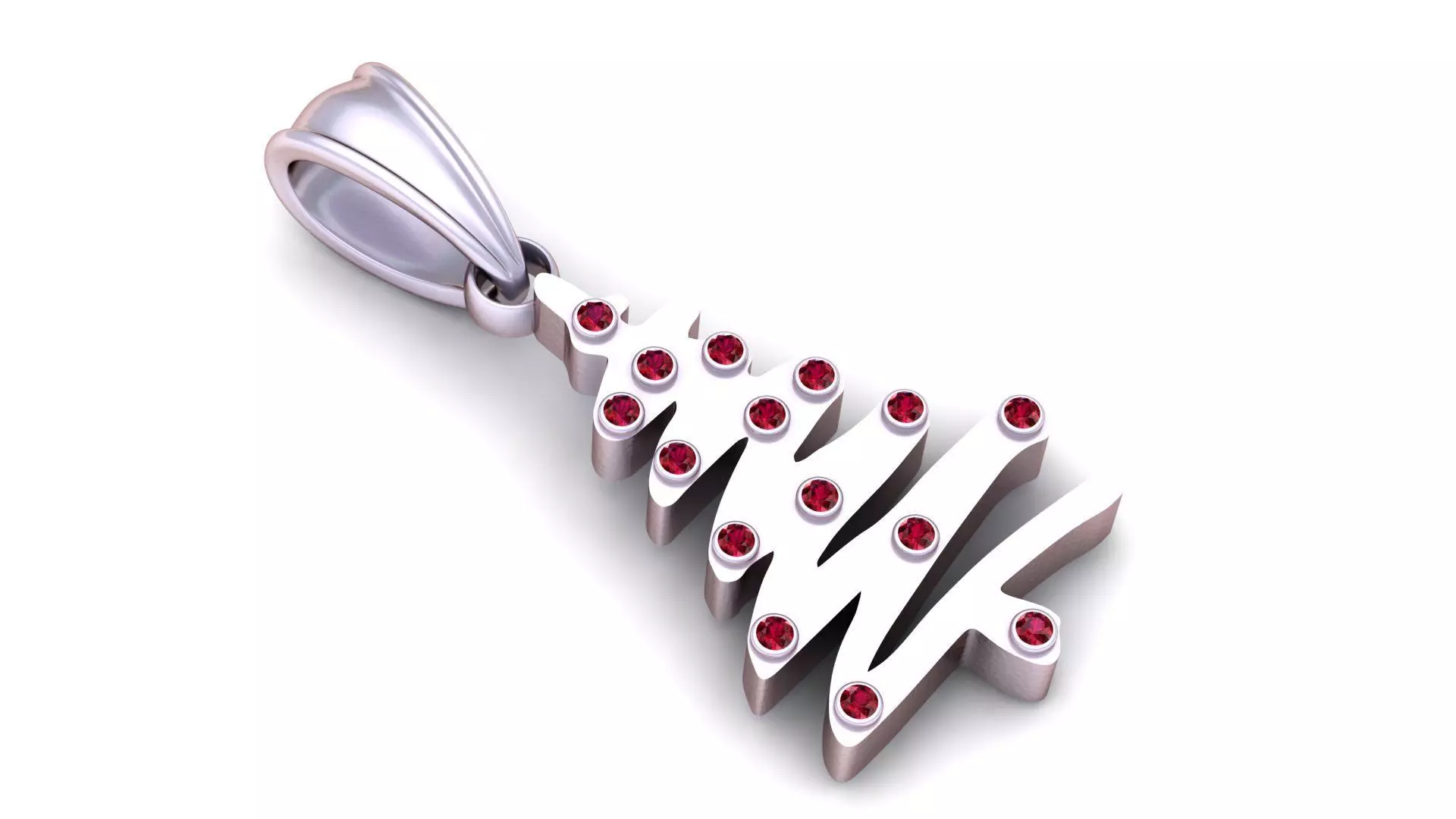 Christmas Tree Gold Pendant  3D print model_2