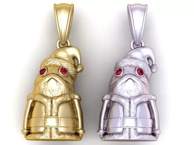 charming gold pendant 3D print model_1