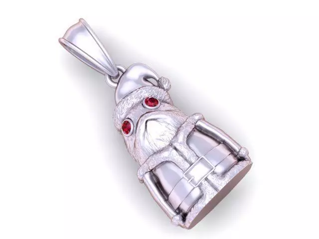 charming gold pendant 3D print model_2