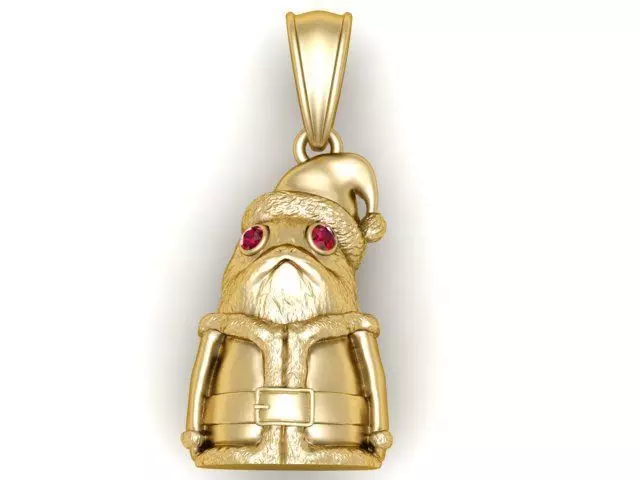 charming gold pendant 3D print model_0