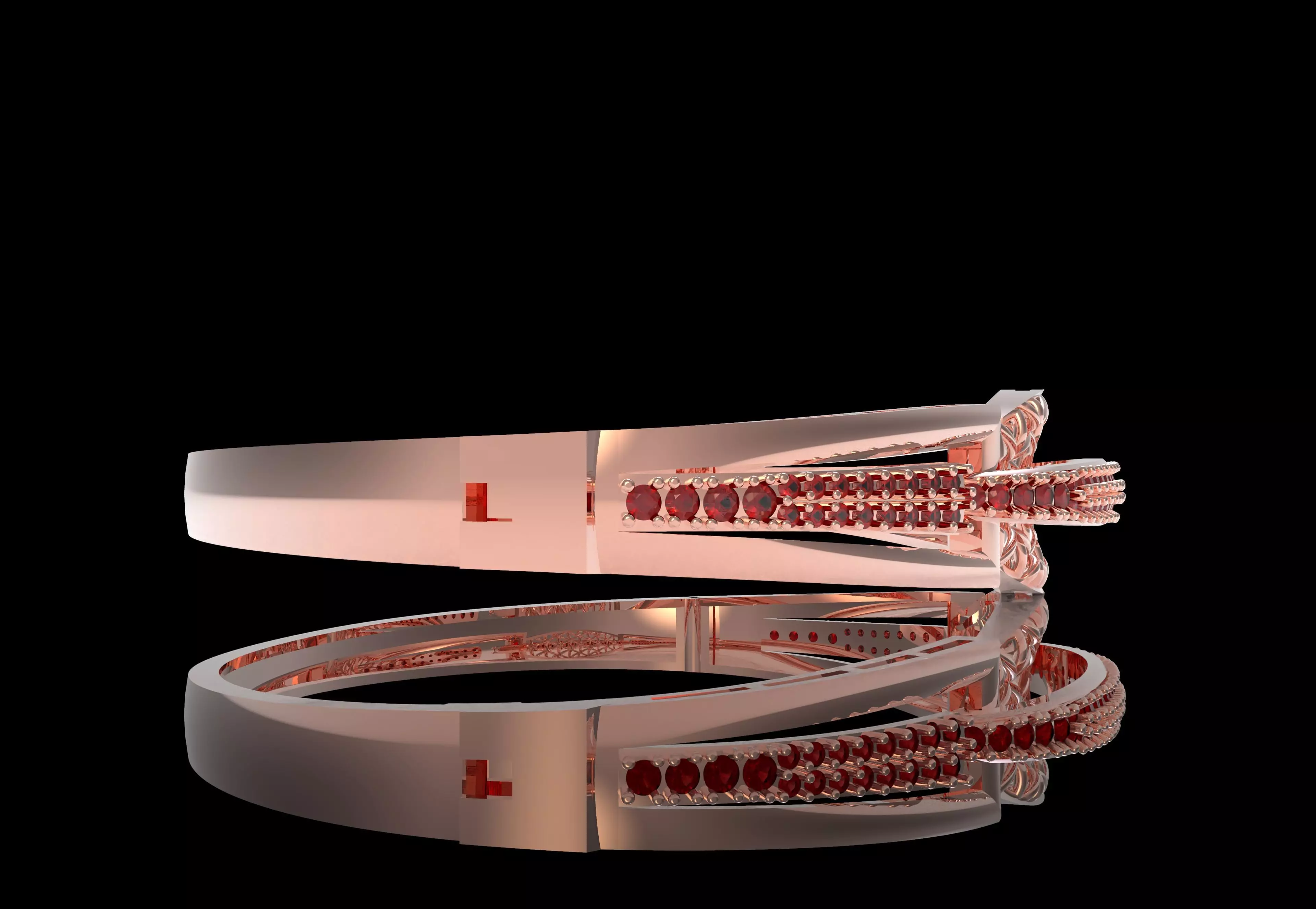Art Deco Bracelet 01 3D print model_29