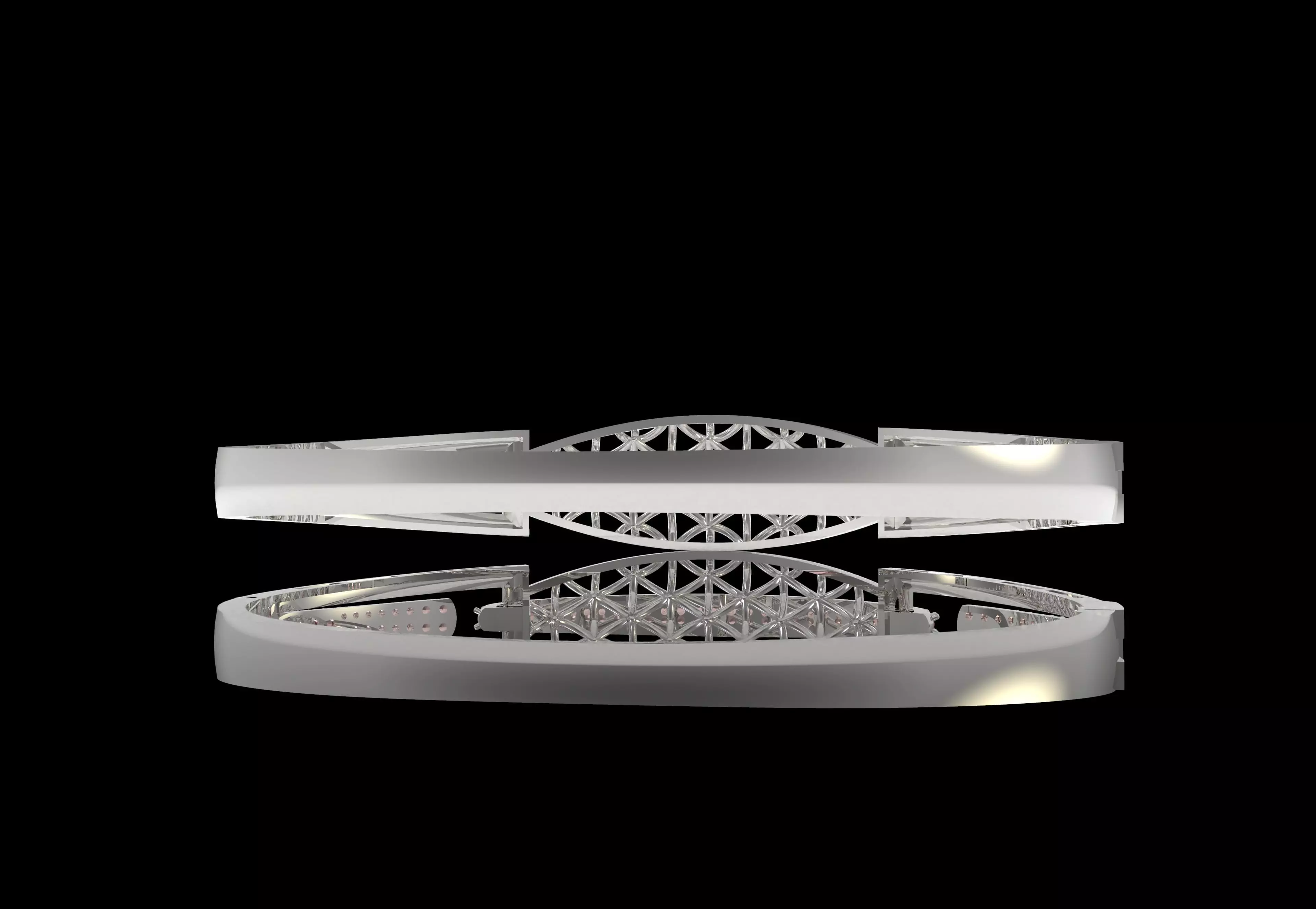 Art Deco Bracelet 01 3D print model_10