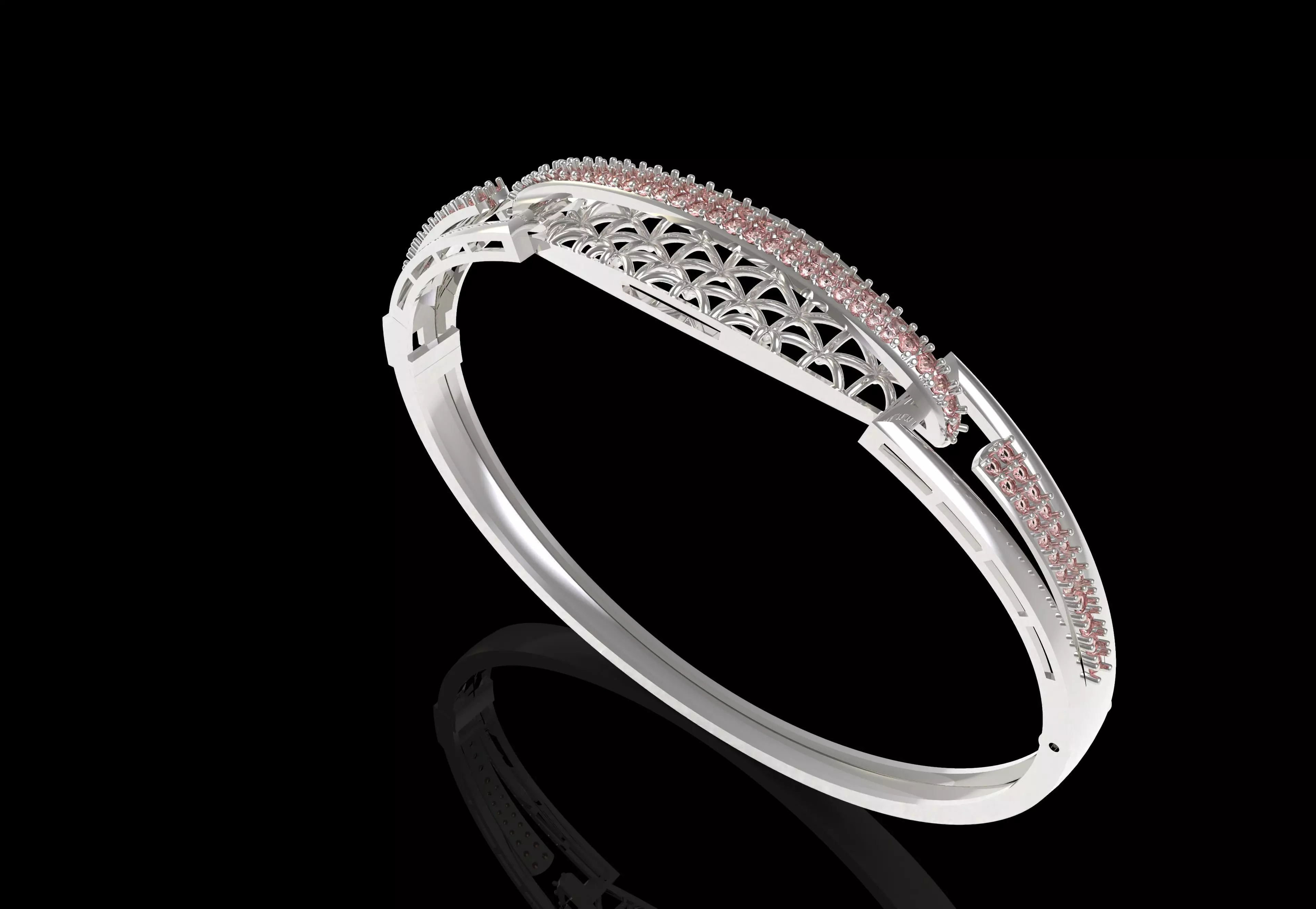 Art Deco Bracelet 01 3D print model_43