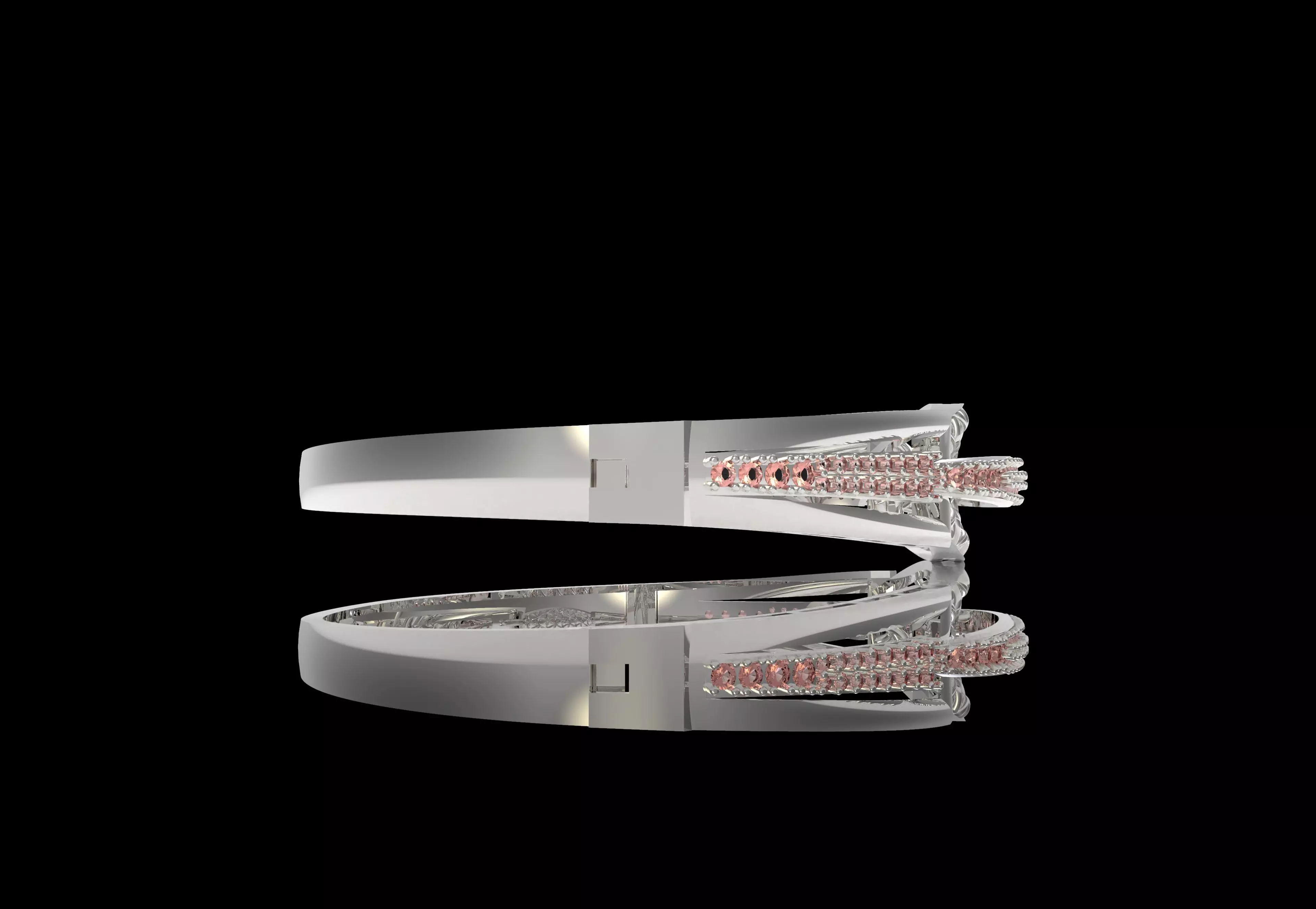 Art Deco Bracelet 01 3D print model_9