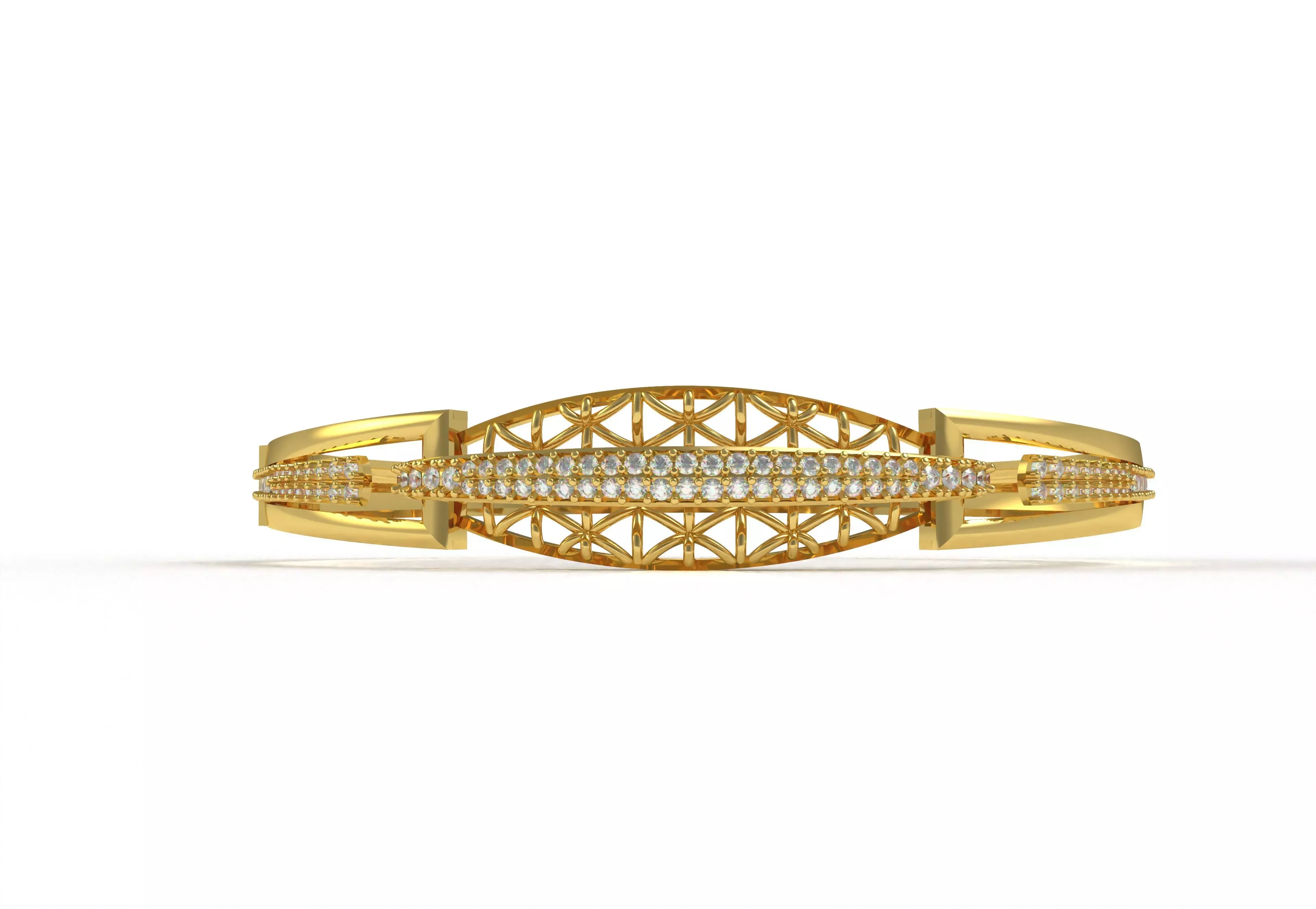 Art Deco Bracelet 01 3D print model_22