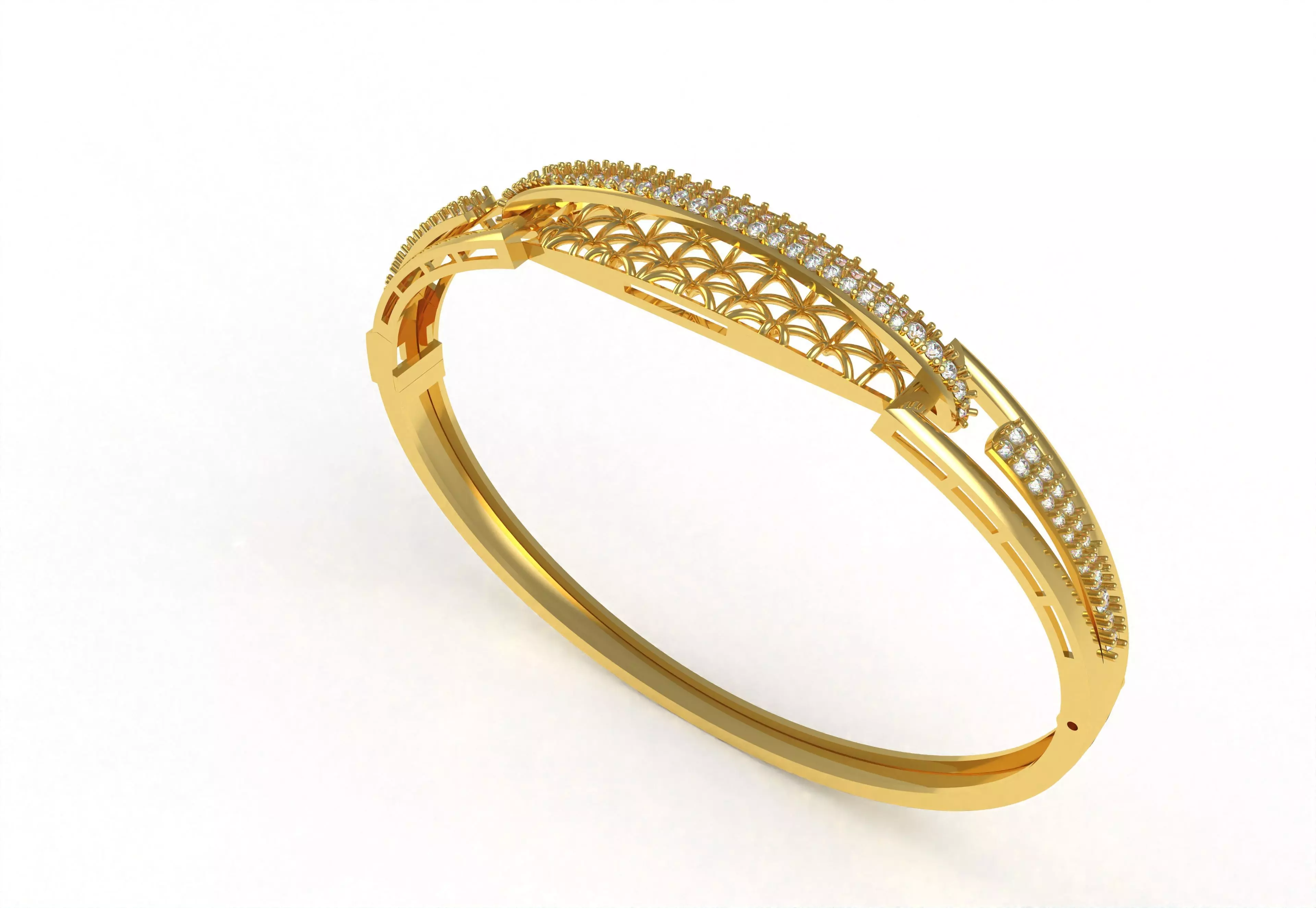 Art Deco Bracelet 01 3D print model_52