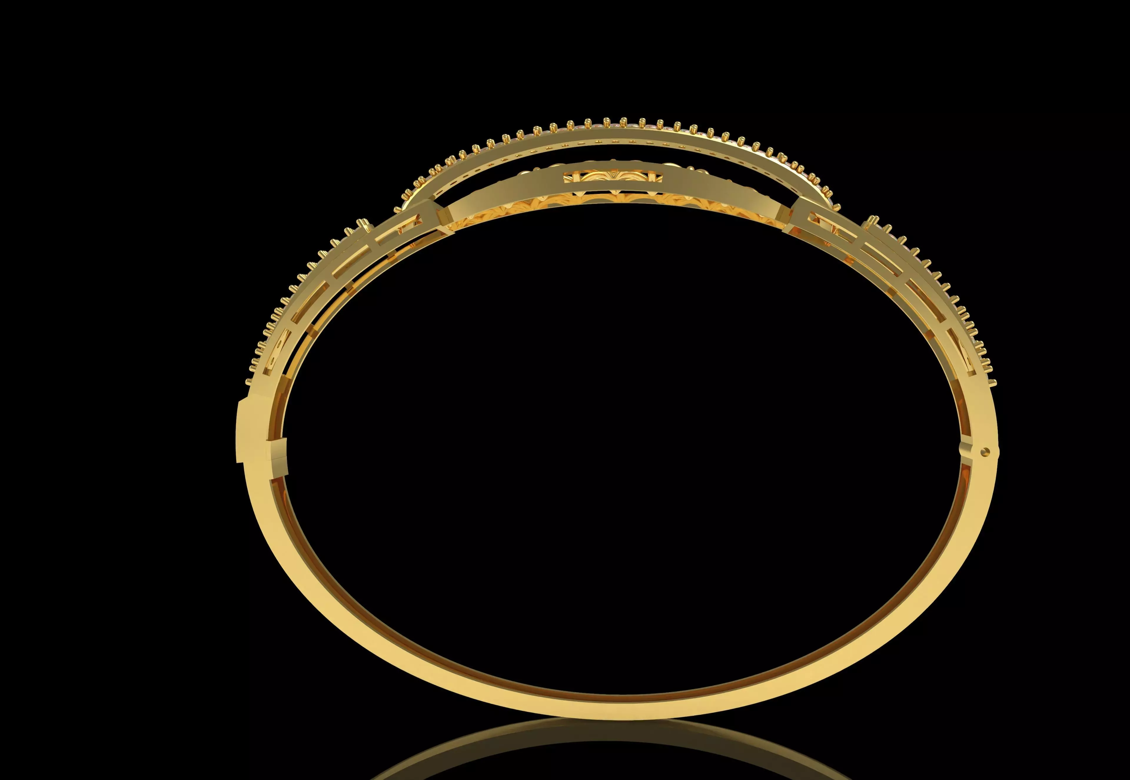 Art Deco Bracelet 01 3D print model_57