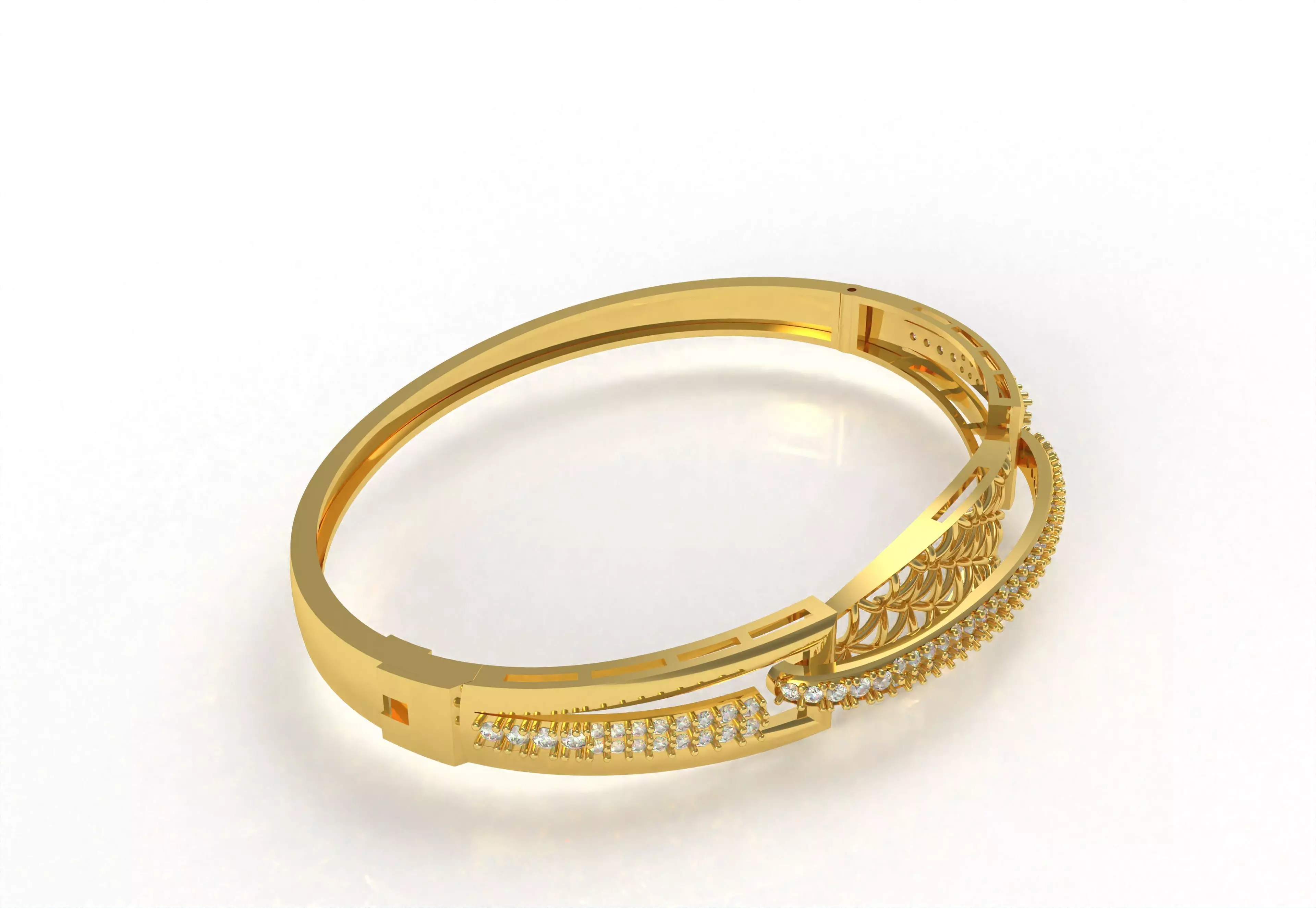 Art Deco Bracelet 01 3D print model_58