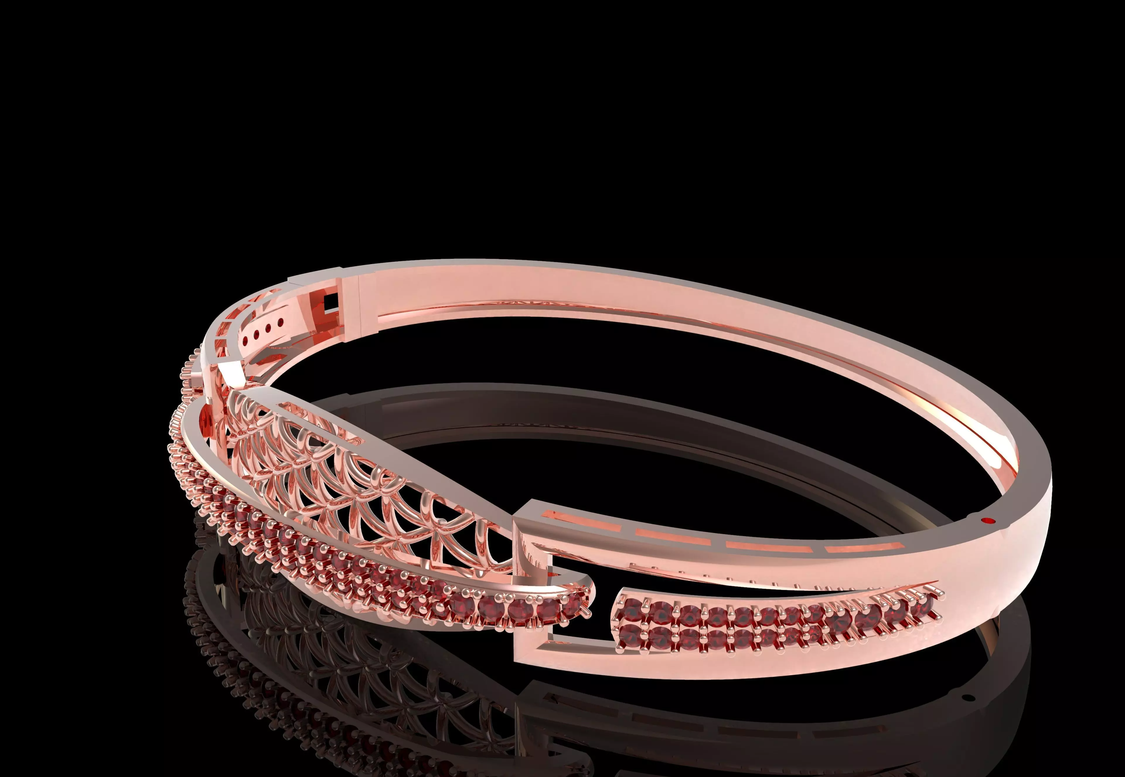 Art Deco Bracelet 01 3D print model_27